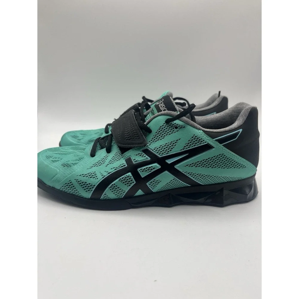 ASICS Lift Master Lite Weightlifting Shoes Teal Black Women's Size 8 S659Y
